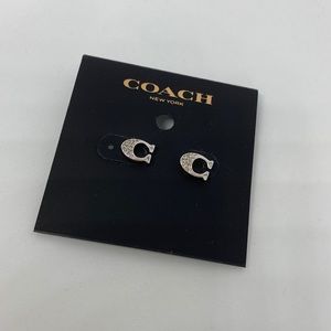 Coach stud earrings